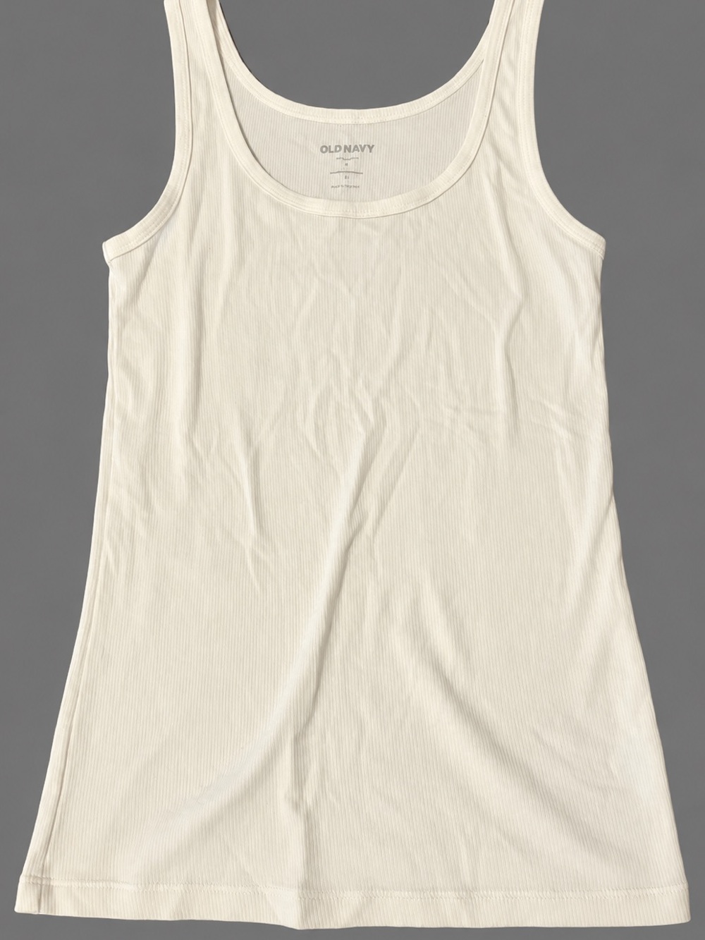 Old Navy white Ribbed Tank Top - Picture 2 of 3